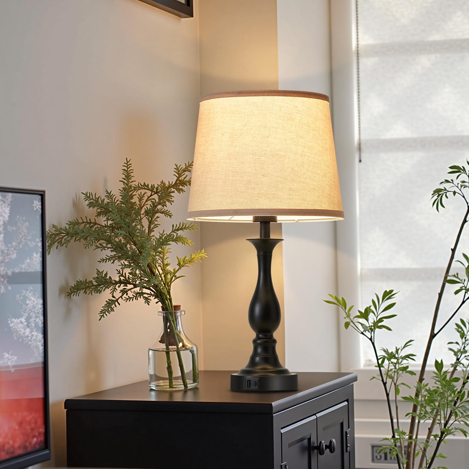 Lauag two-pack fits bedside or living room end tables.