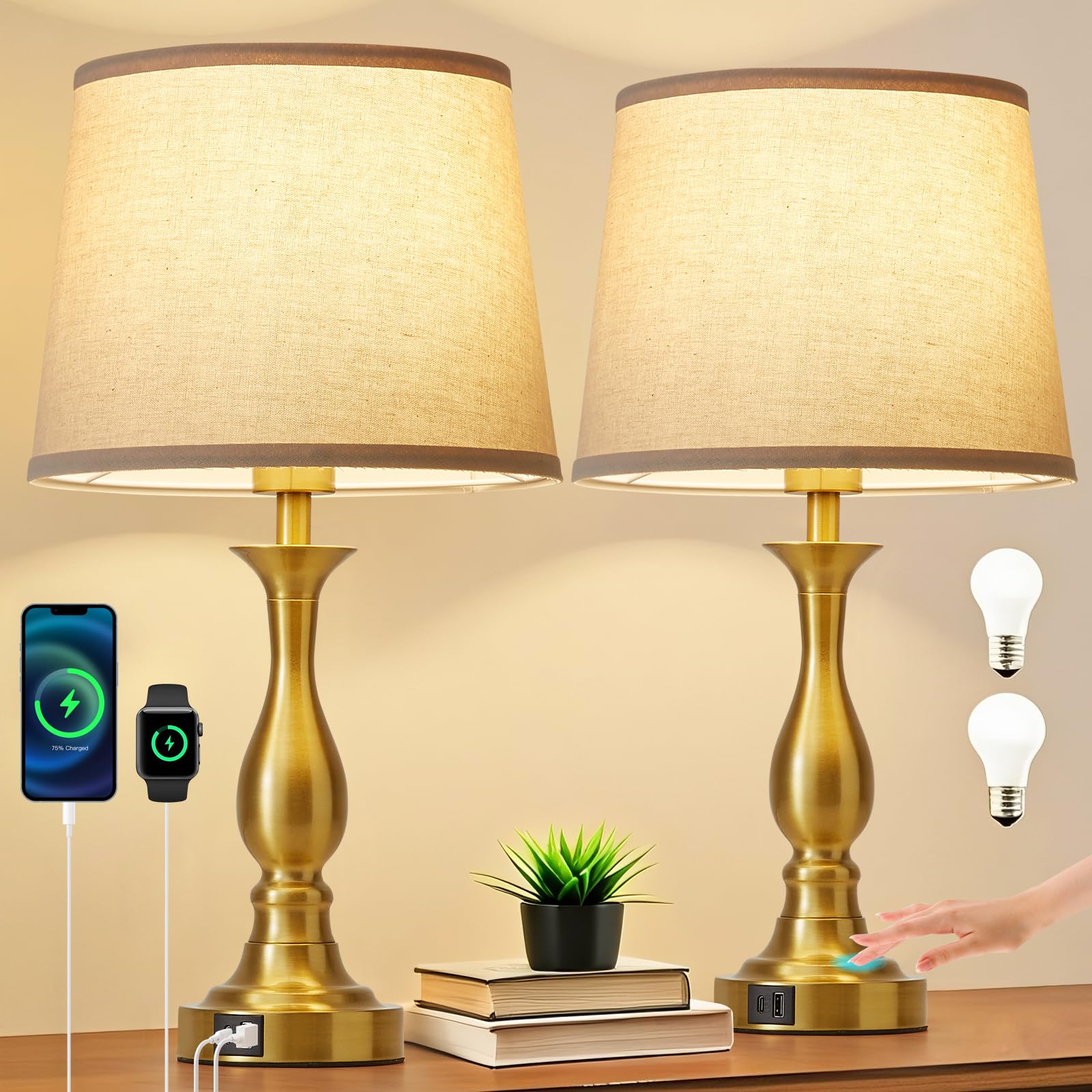 Lauag easy-install package includes two LED bulbs.