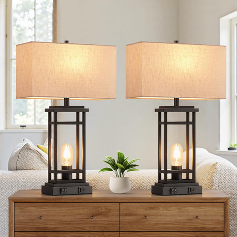 Lauag living room decor lamp adds ambient light and style.