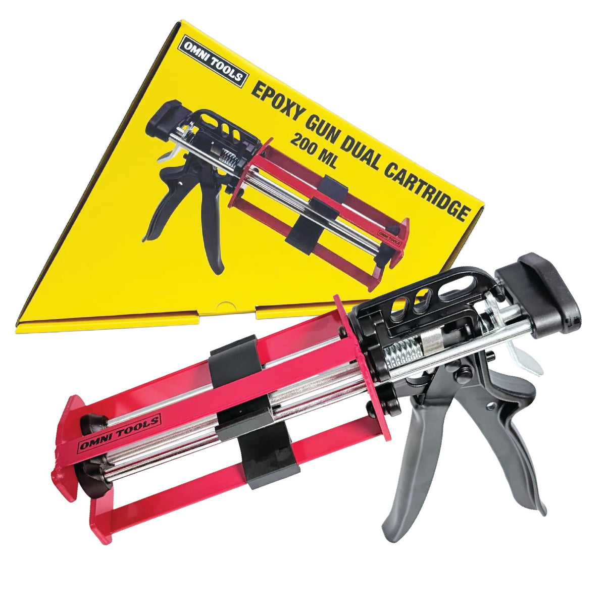 LAUCO dual cartridge epoxy gun 200 ml applies 1:1 panel bonding adhesive precisely