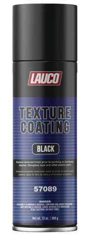 LAUCO texture coating in black aerosol for OEM style matte finish on plastic