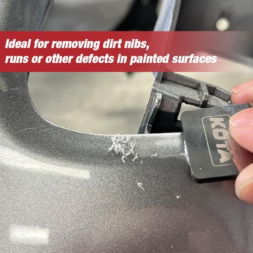 LAUCO tool addressing paint runs on a curved panel for a smoother base