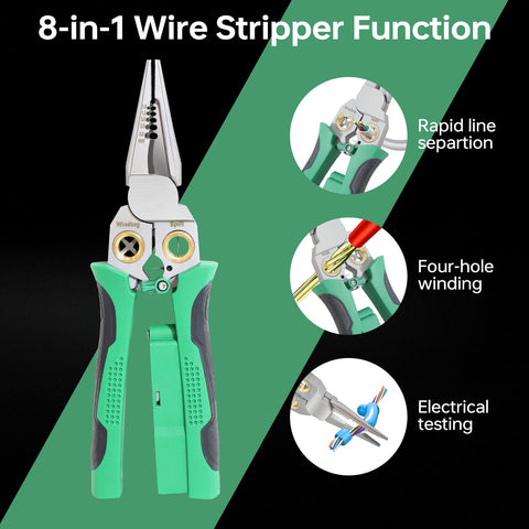 Laukowind supports AWG 18–6 and 1.0–4.0 mm² cables.