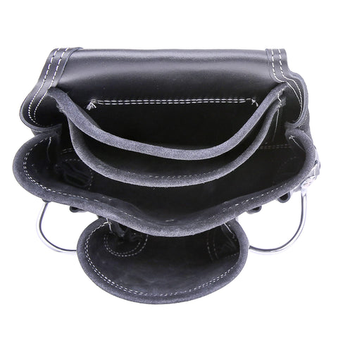 LAUTUS oil-tanned pouch with hammer holders for quick access.
