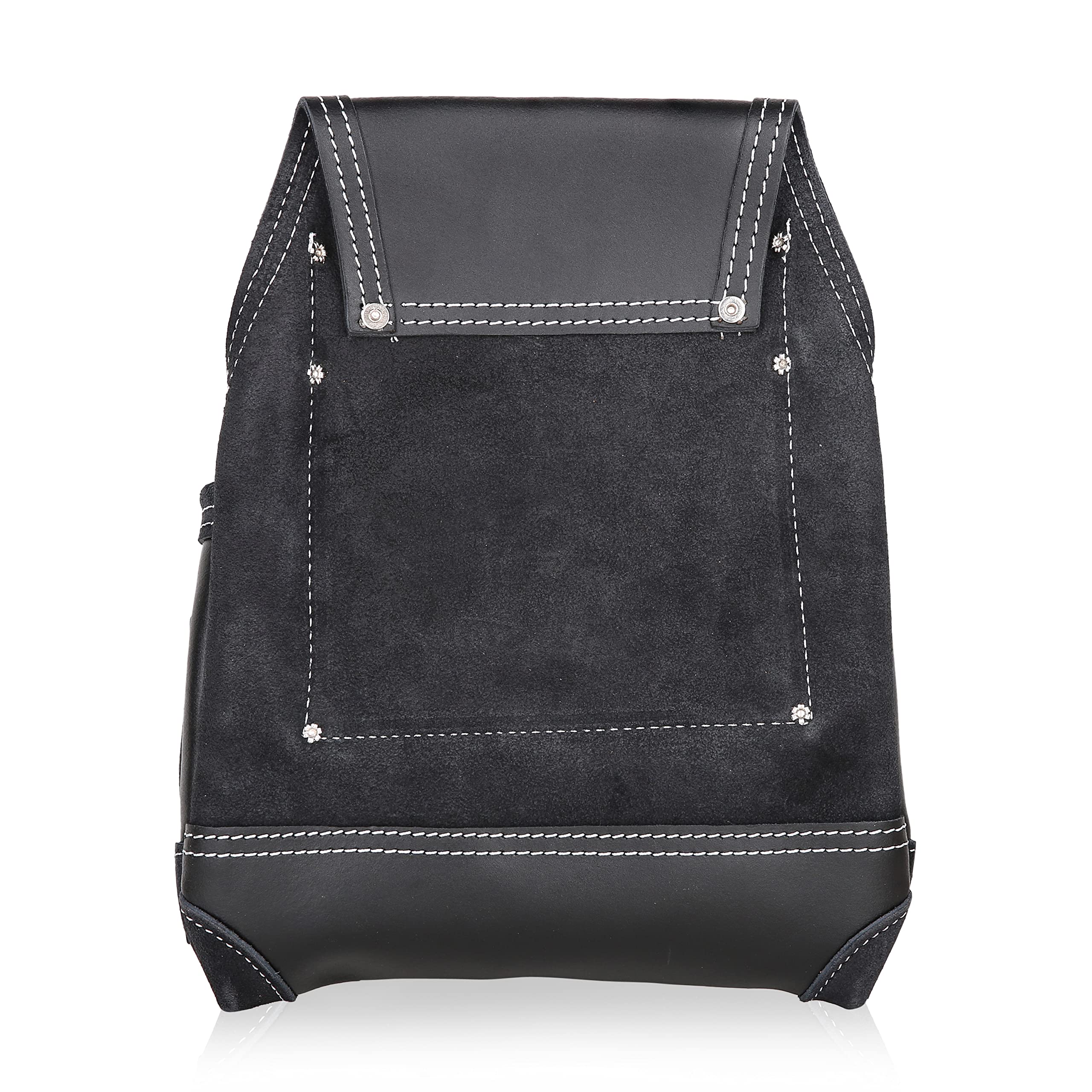 LAUTUS leather pouch nail pockets show organized nail storage.