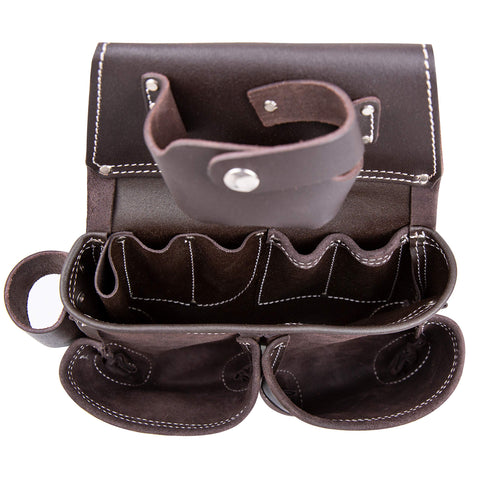 LAUTUS top grain leather pouch withstands daily heavy-duty use.