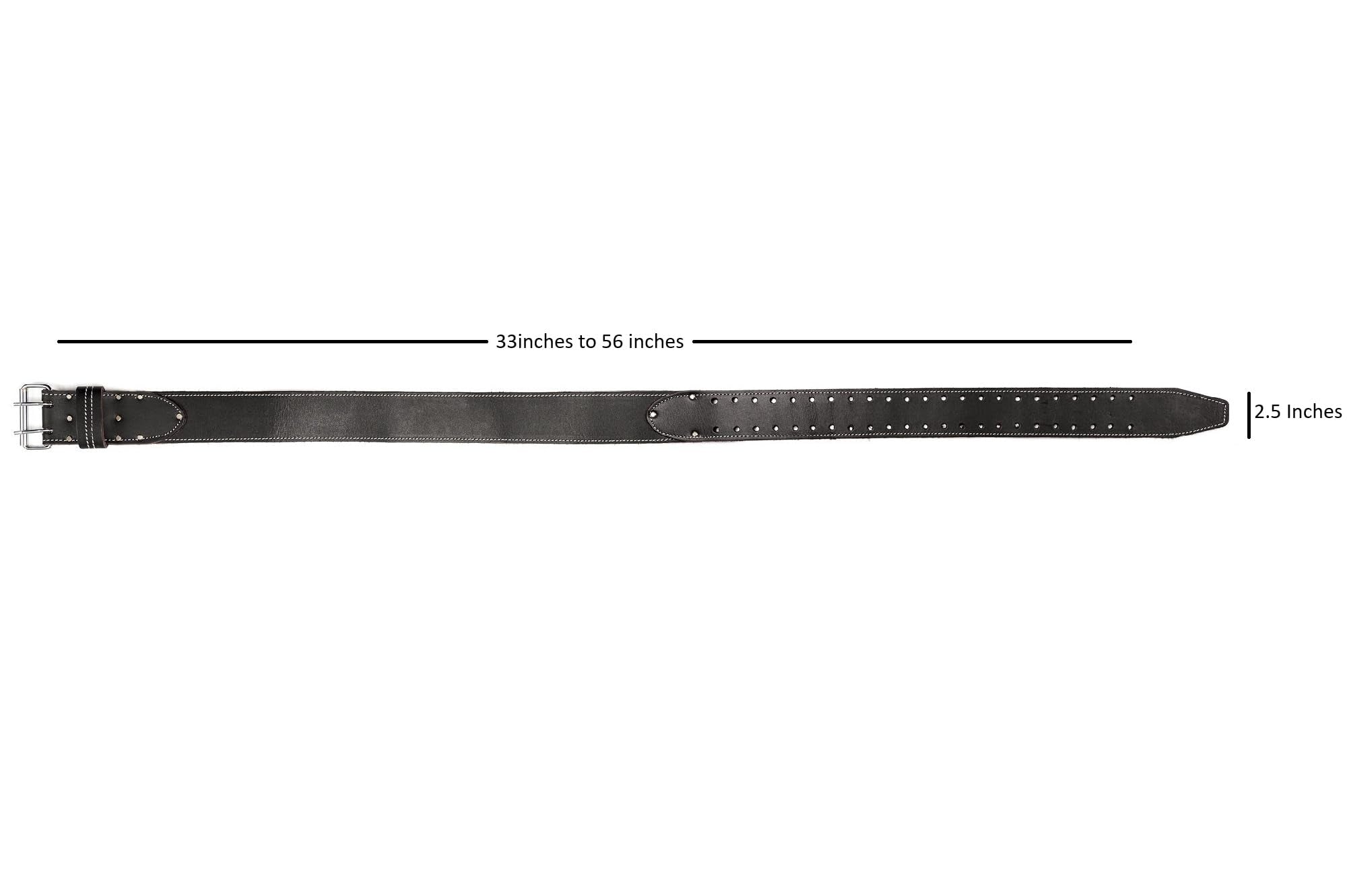 LAUTUS two-and-a-half-inch-wide belt provides stable support under load.