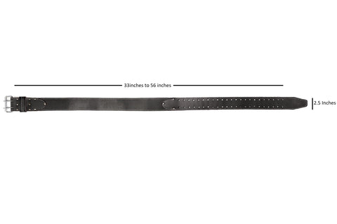 LAUTUS two-and-a-half-inch-wide belt provides stable support under load.