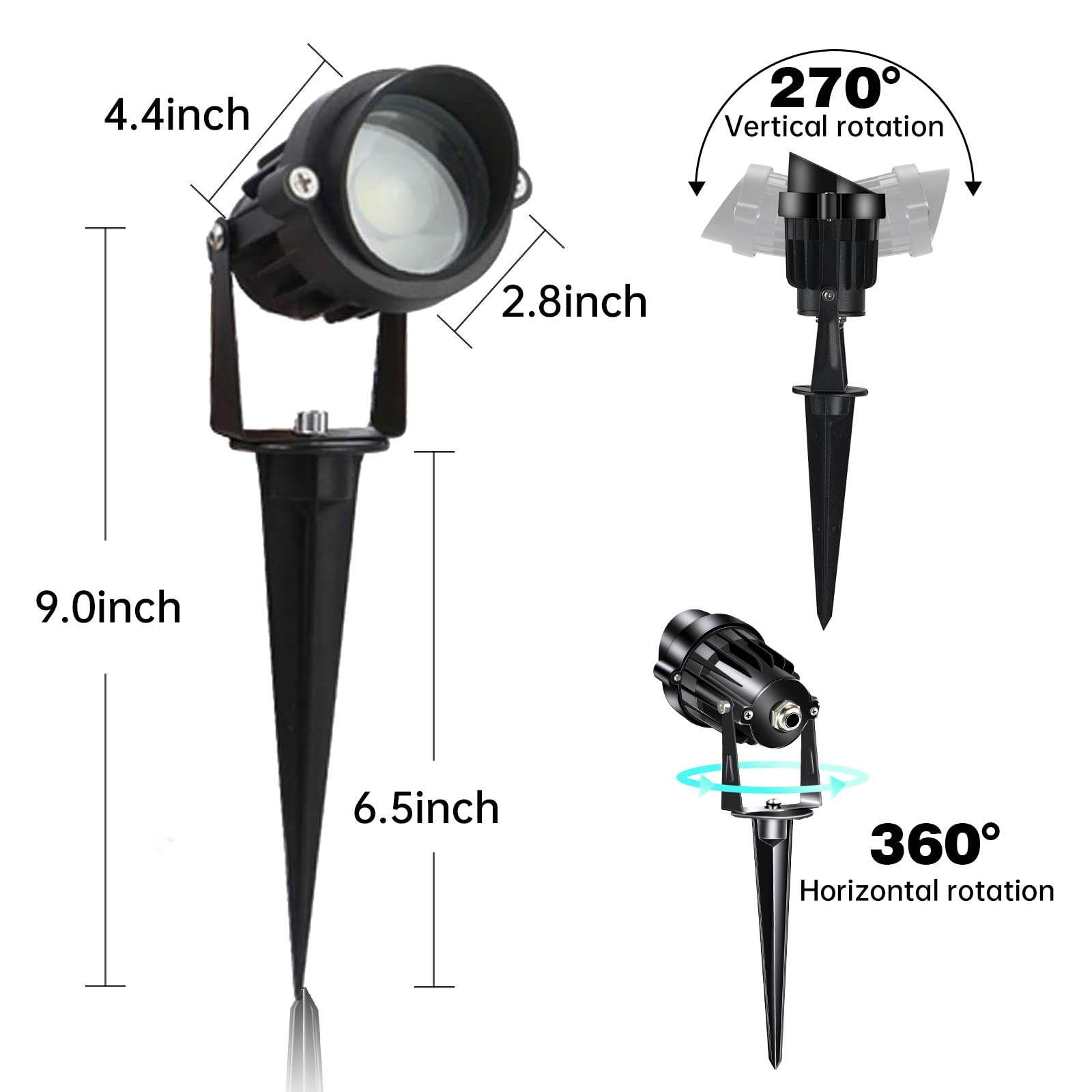 LAVAED IP65 aluminum fixture resists rain and dust for outdoor use