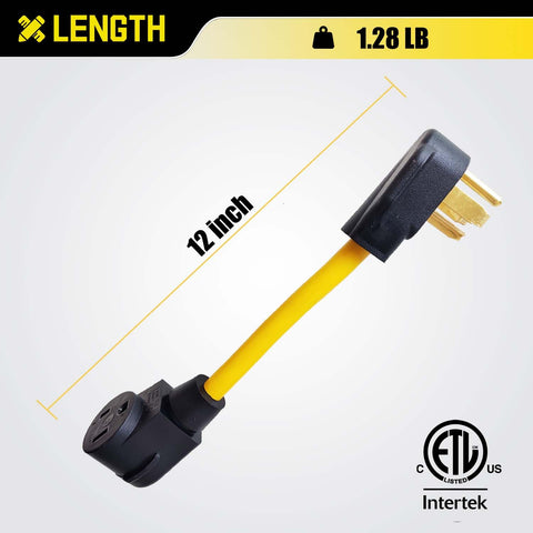 One-foot cable length offers flexible reach for portable use