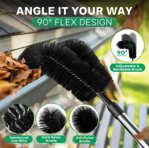 Lavdi guard scoop tool for gutters enables safe debris removal from ground level.