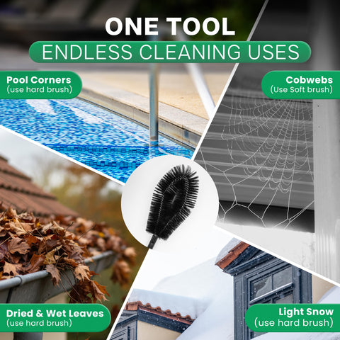 Lavdi no-ladder-required design allows safe gutter cleaning from the ground.
