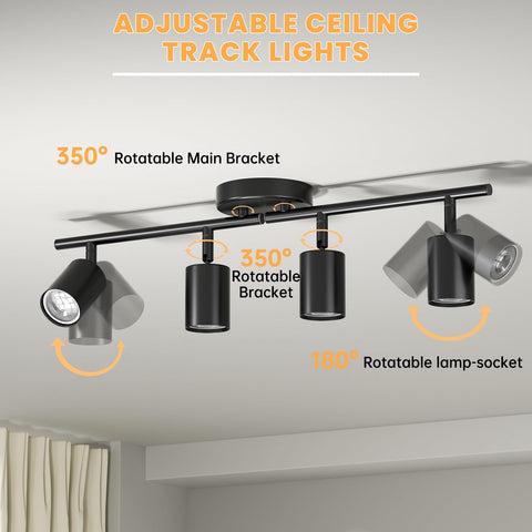 Lavendex four GU10 bulbs included deliver 400 lumens of clear light.