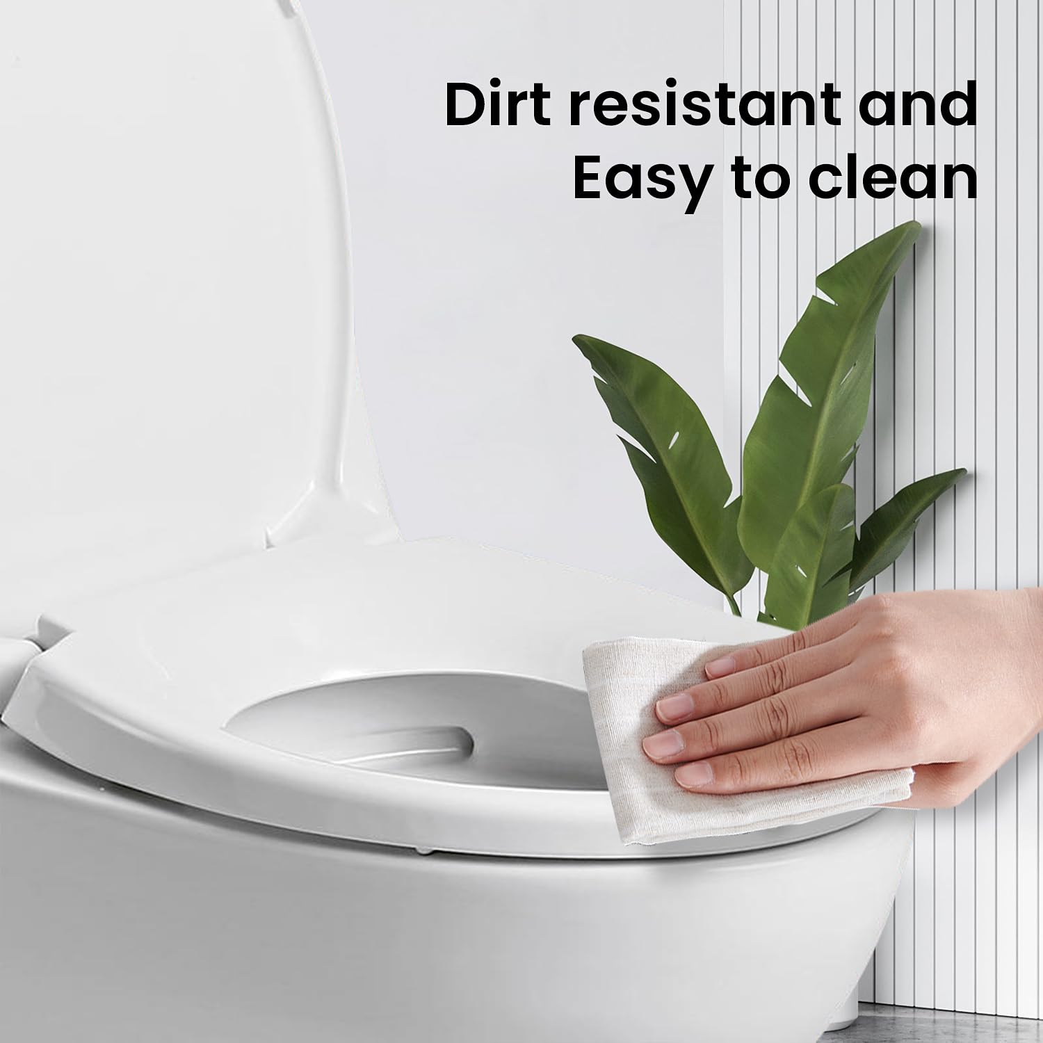 LavishStream slow-close lid in use demonstrates quiet closing action.