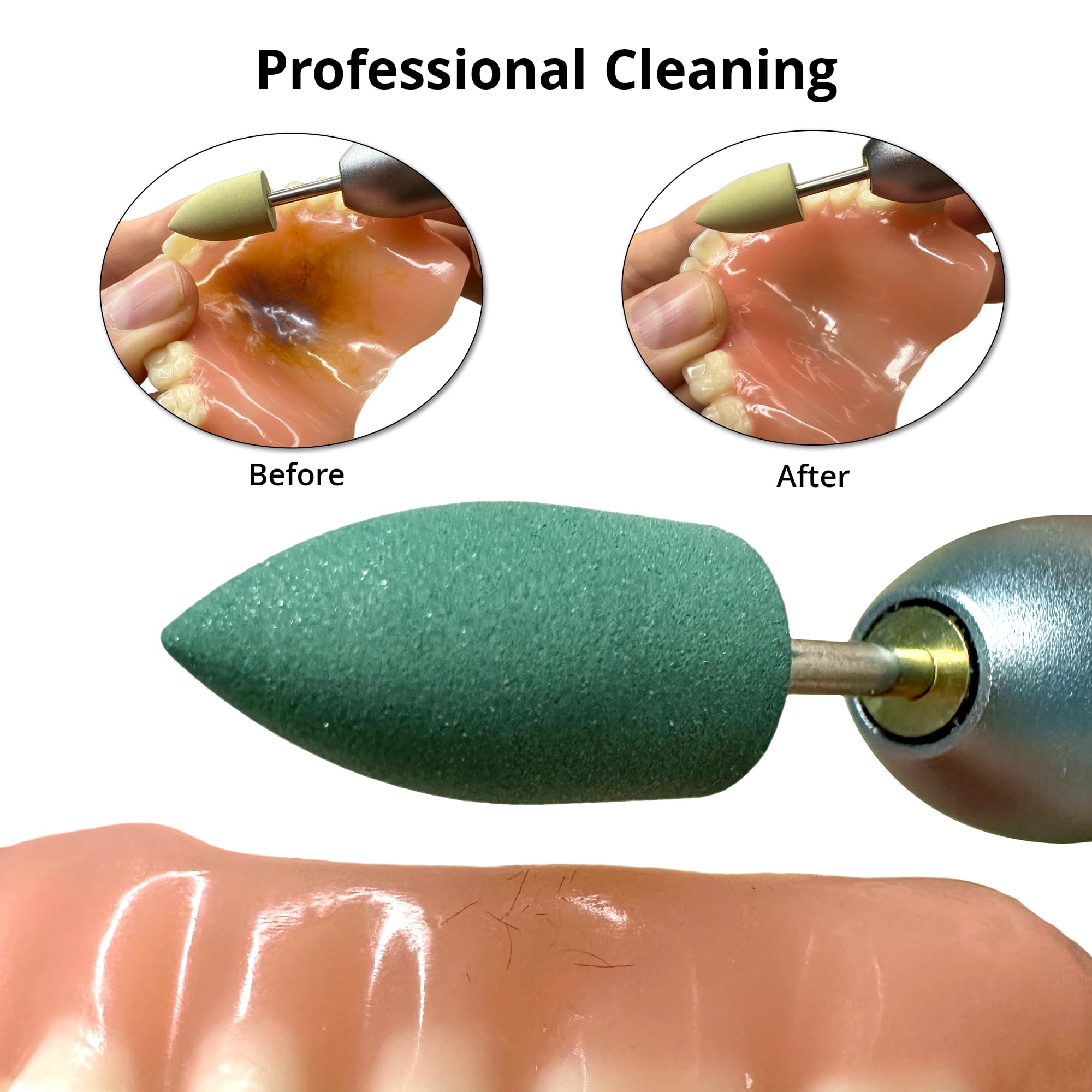 LaVolcano polishing head set enabling versatile finishes on different materials.