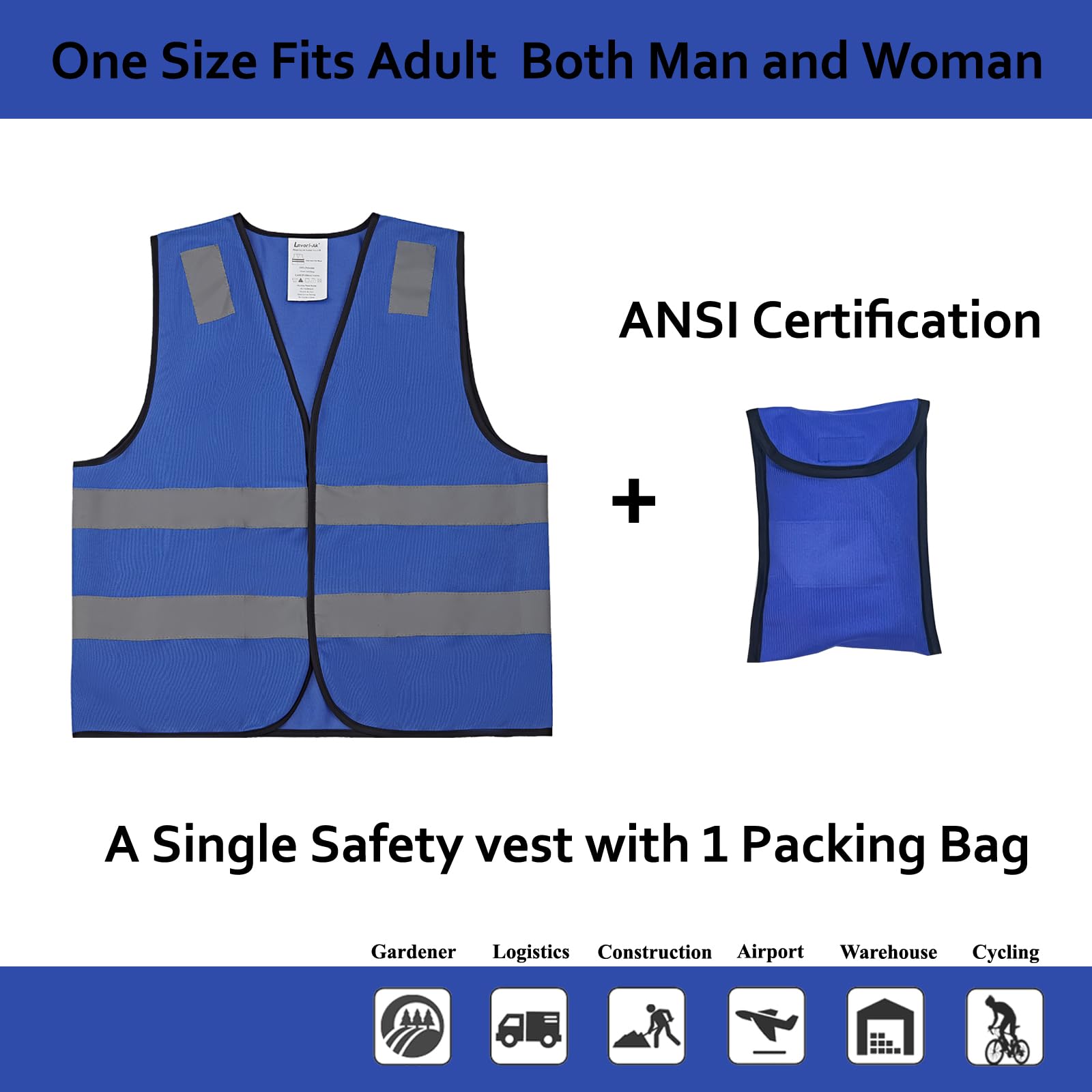 Lavori-AK one-size-fit vest ideal for teams and volunteers.