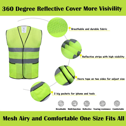 Lavori-AK Safety Vest ANSI Class 2 high-visibility in daylight.