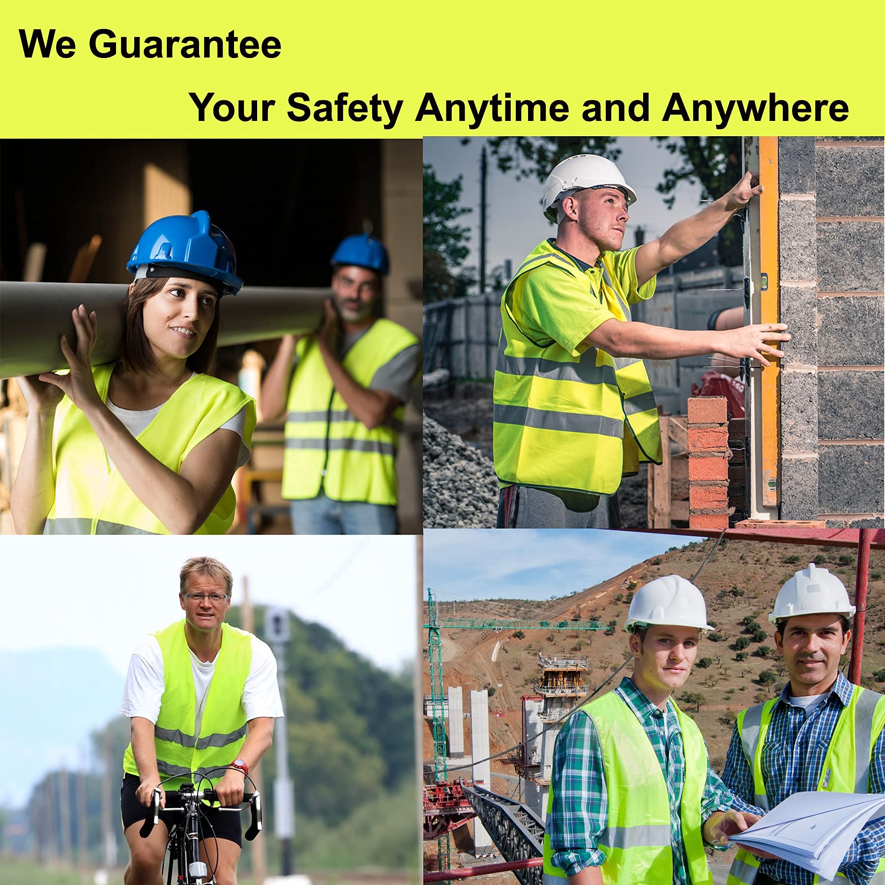Lavori-AK safety vest hi-vis mesh fabric keeps wearers cool.