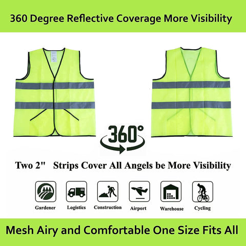 Lavori-AK Safety Vest ultra-light mesh fabric for breathability.