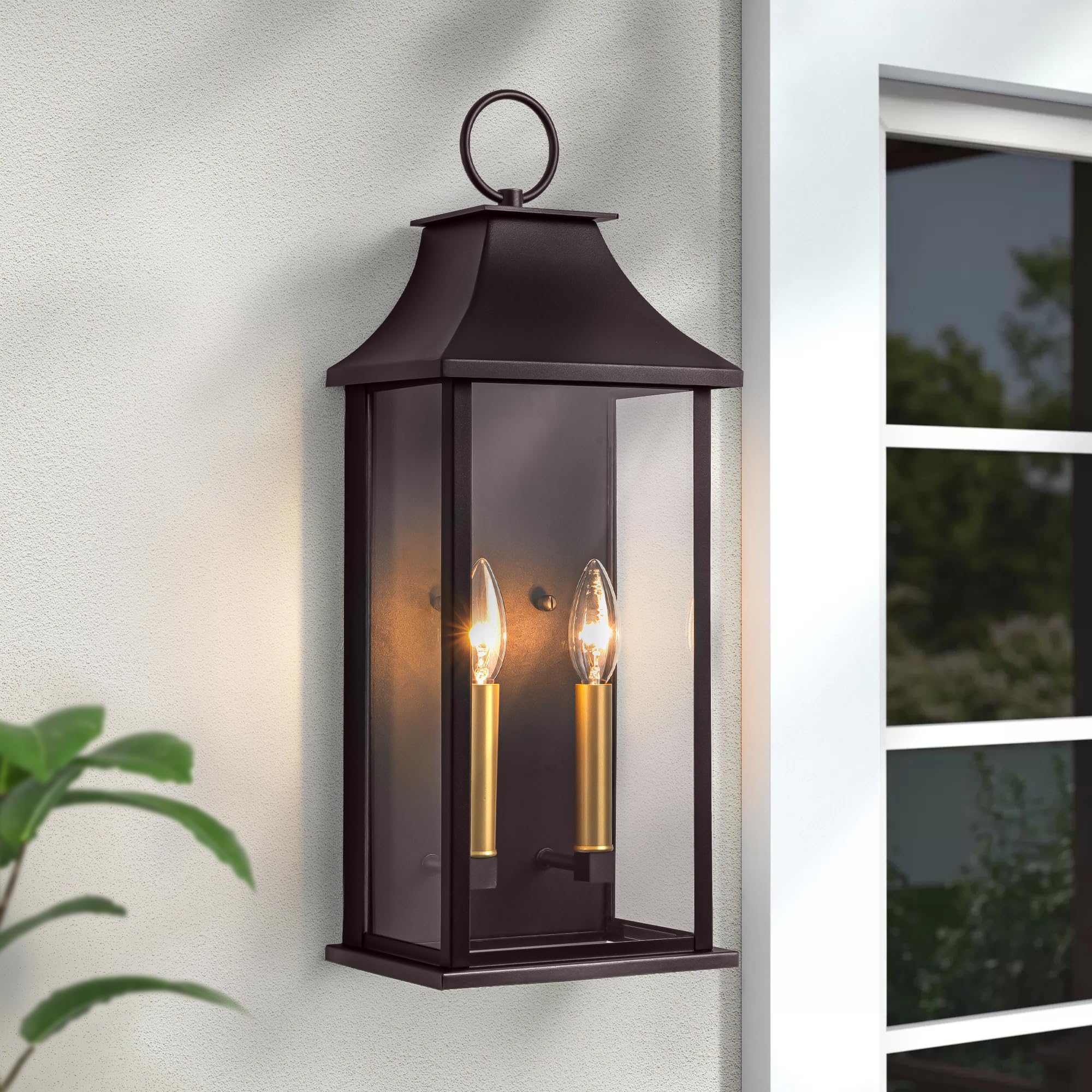 Lawyettle easy-maintenance wall sconce with accessible bulb replacement