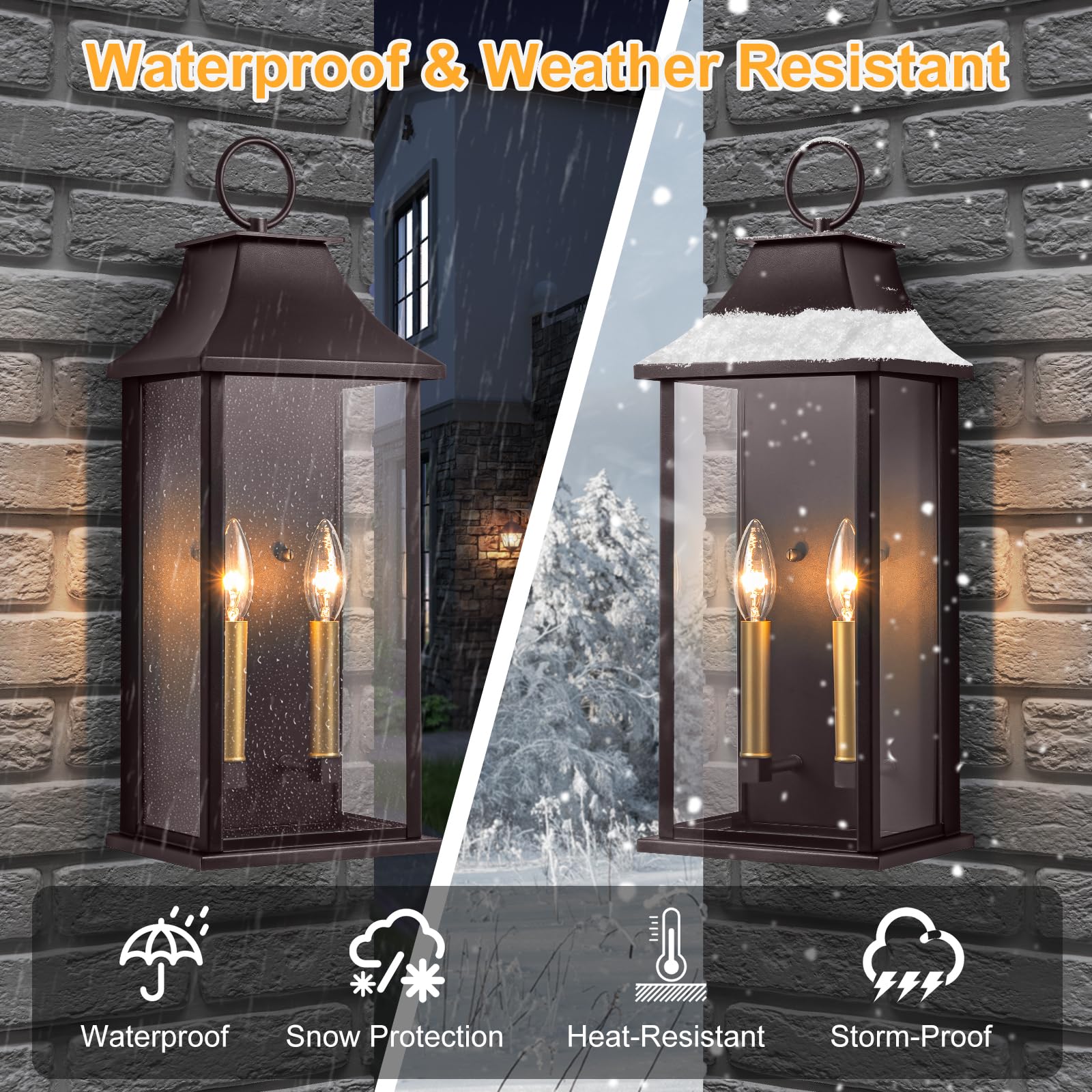 Lawyettle waterproof outdoor wall lantern built to endure weather