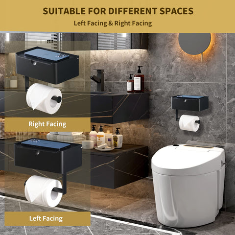 LAYUKI wall-mounted toilet paper holder for easy installation and space saving
