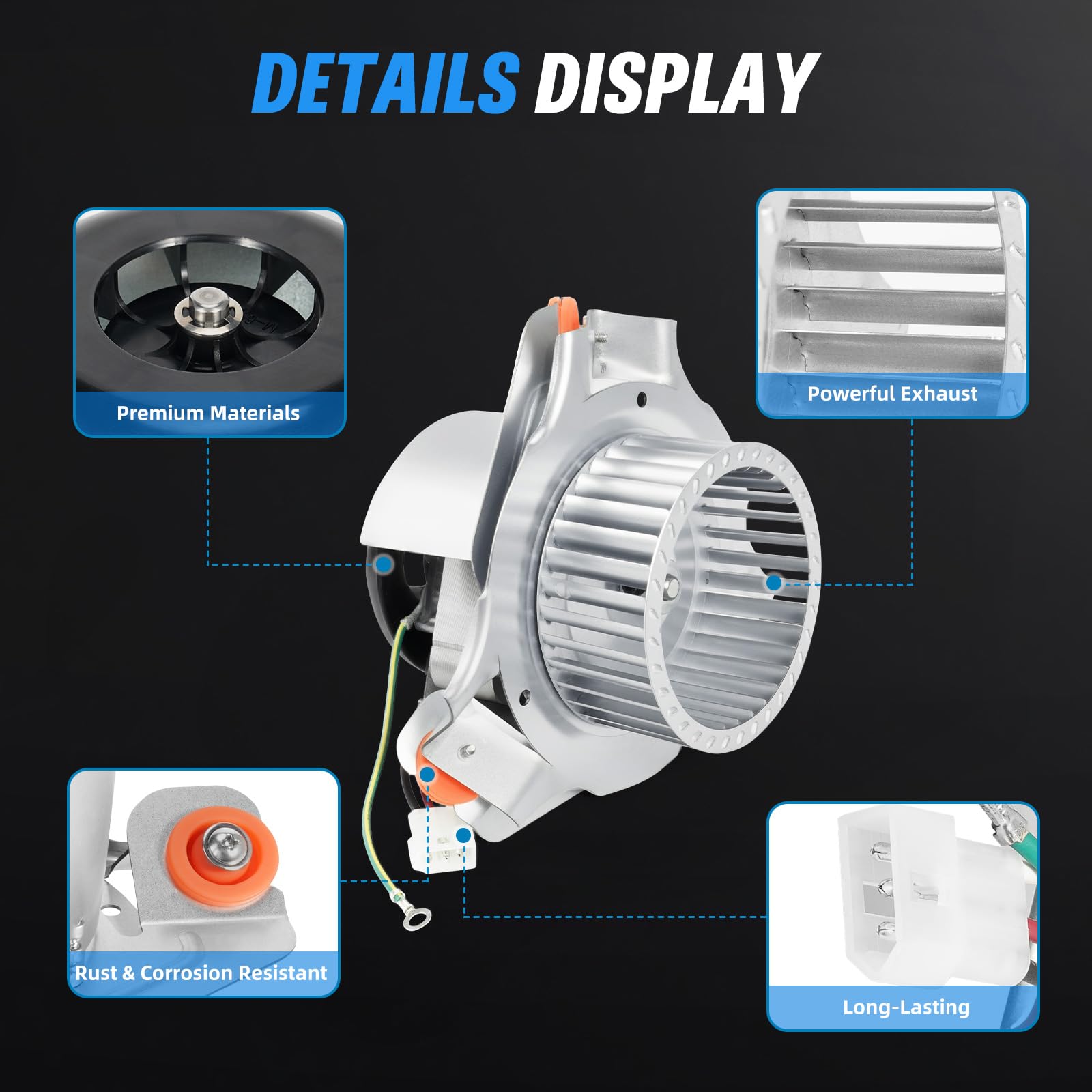 Lazenta 349336-761 motor side view highlighting compact design