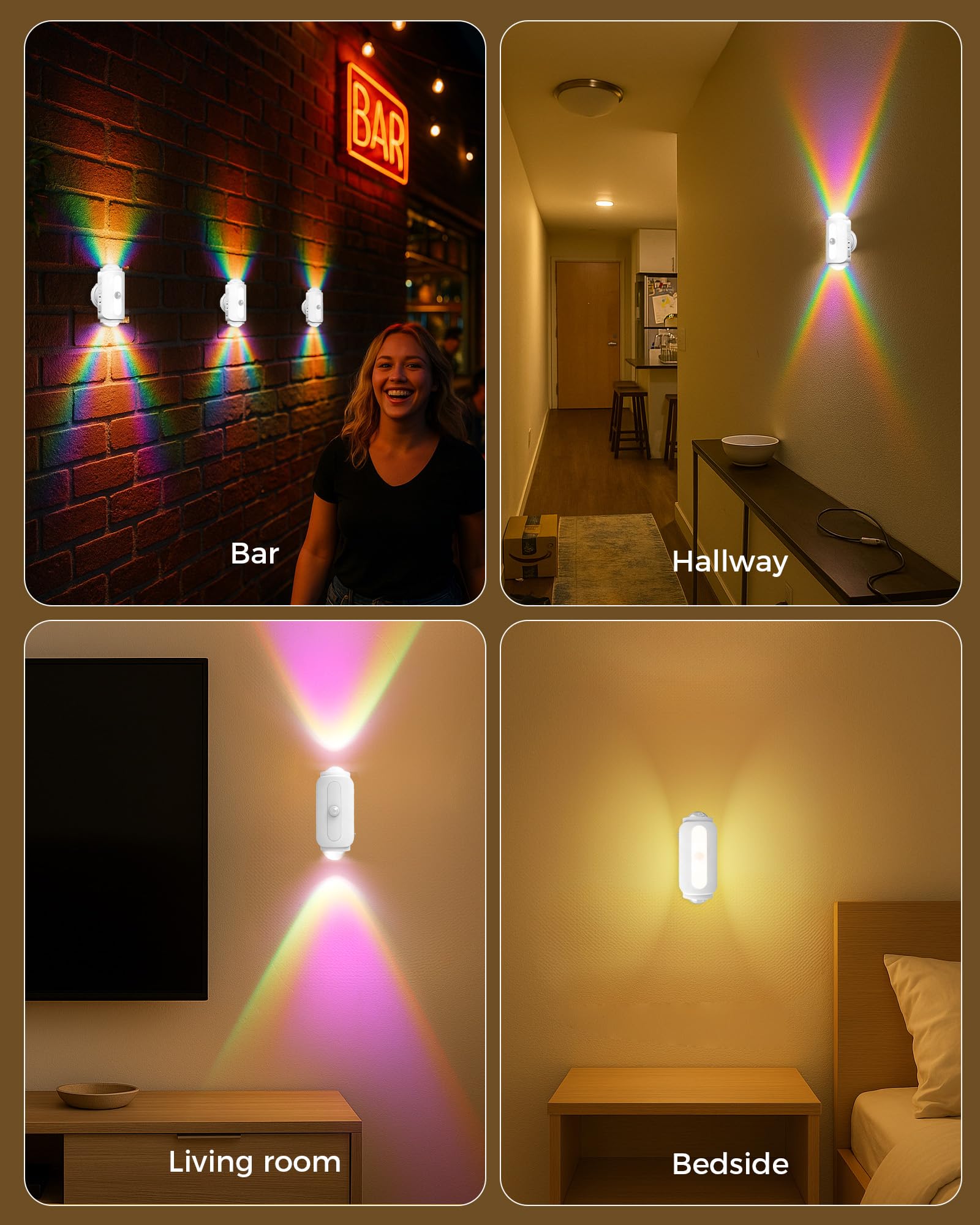 Lazukes bathroom and closet lighting for discreet, functional glow