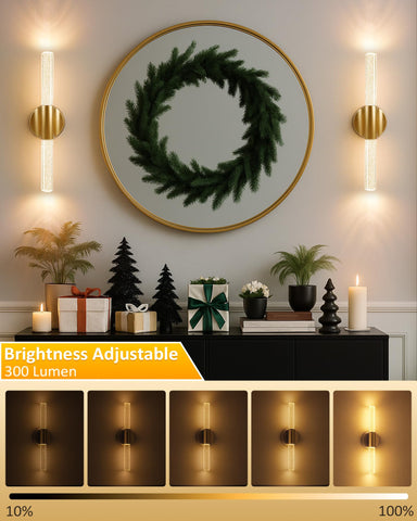 Lazukes sconce includes a timer to save energy.