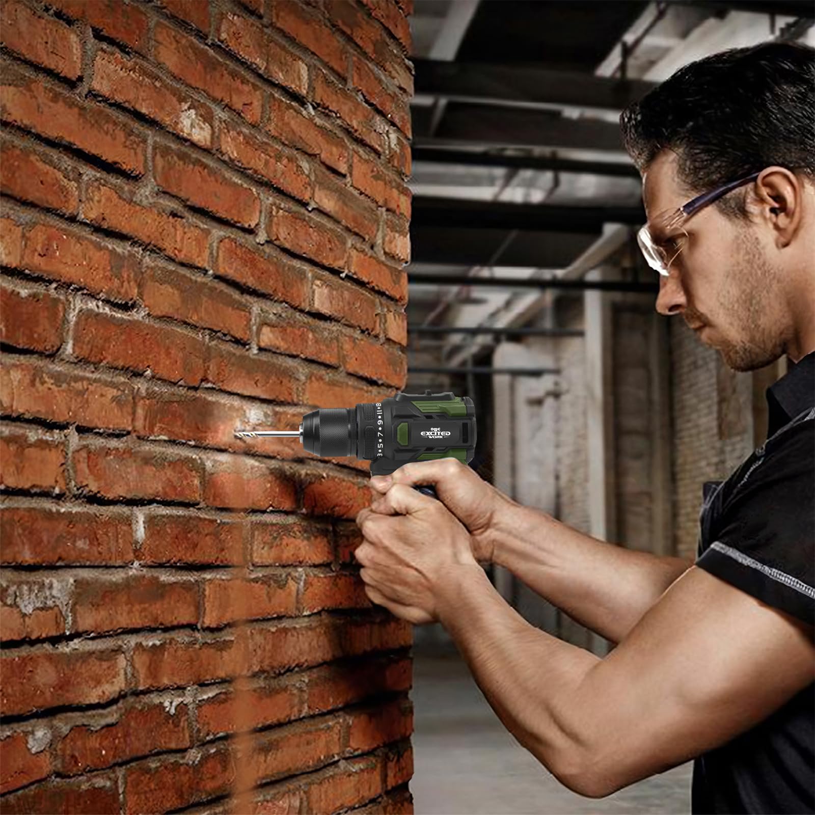 LAZYLAND 17V drill soft grip for comfortable use.