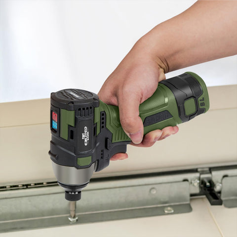 LAZYLAND 17V screwdriver ergonomic grip enhances comfort during extended tasks