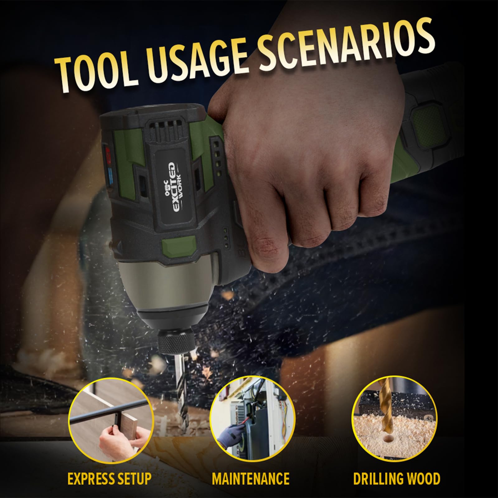 LAZYLAND 17V screwdriver in use during furniture assembly and mounting tasks