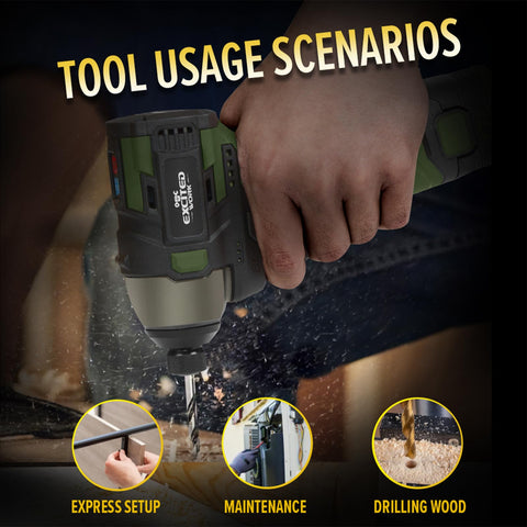 LAZYLAND 17V screwdriver in use during furniture assembly and mounting tasks