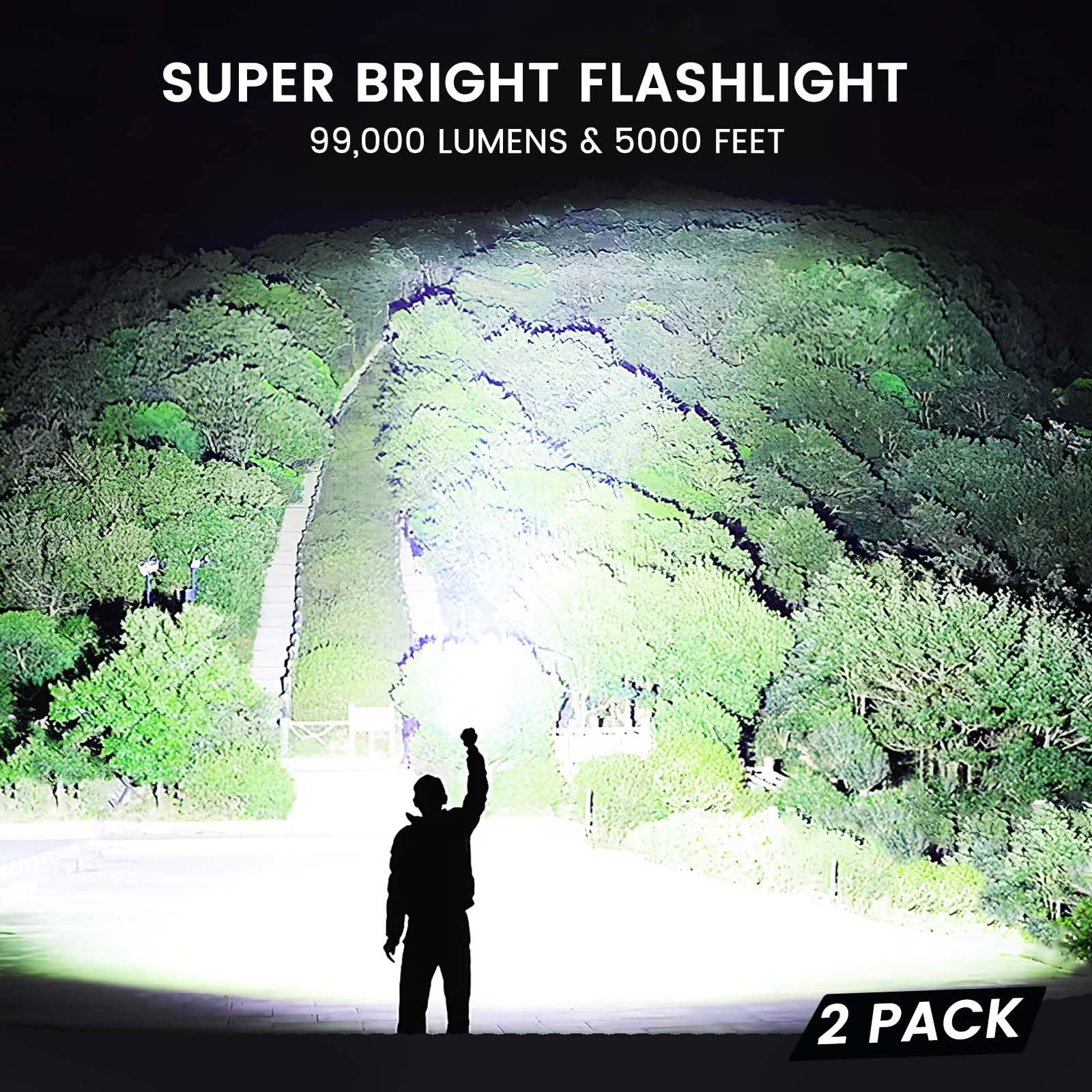 LBE flashlight showing adjustable zoom beam for focused or broad illumination.