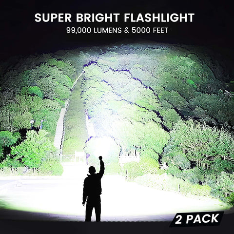 LBE flashlight showing adjustable zoom beam for focused or broad illumination.