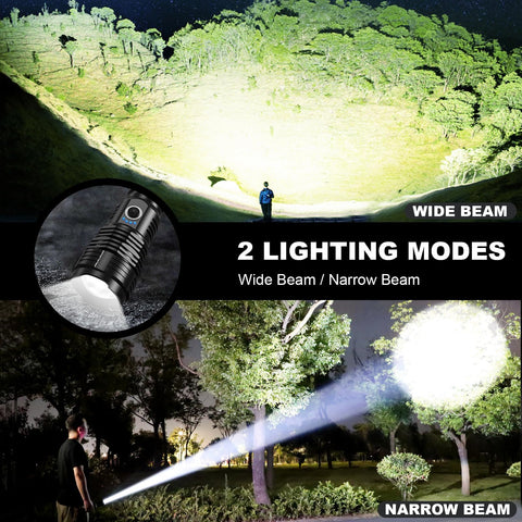 LBE IPX7 waterproof flashlight ready for rain and wet conditions.