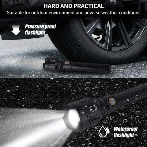 LBE 5 mode operation supports bright, medium, low, strobe, and SOS