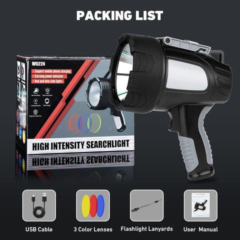 LBE spotlight included accessories enable quick setup and use