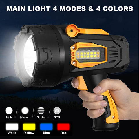 LBE Rechargeable Spotlight red filter supports night signaling and wildlife-friendly lighting.