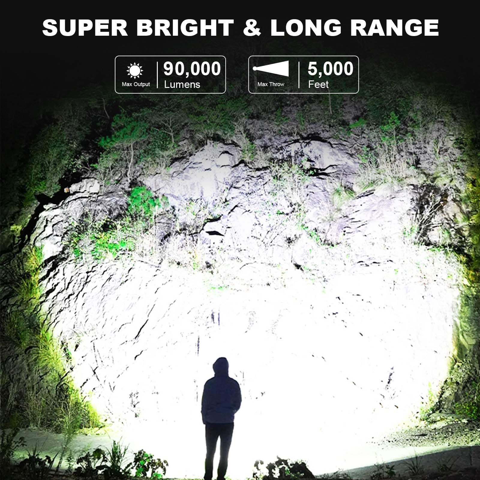 LBE Rechargeable Spotlight side floodlight provides broad illumination for outdoor tasks.