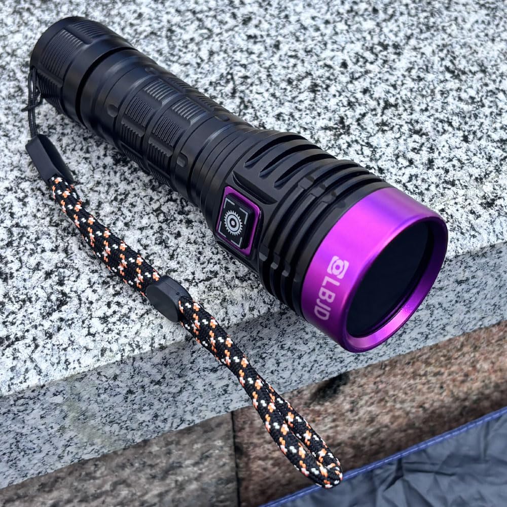 LBJD Blacklight UV Flashlight supports pet urine detection and resin curing tasks.