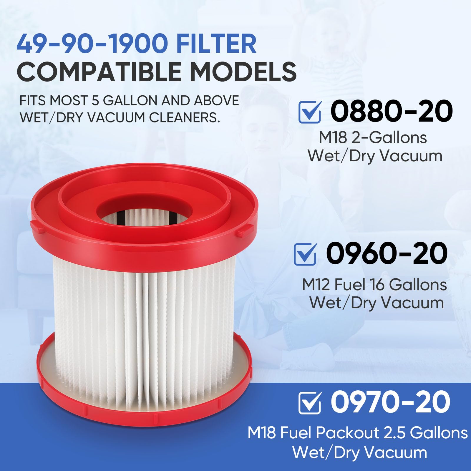 LBLVBNEWD foam sleeve filters protect against large debris and extend main filter life