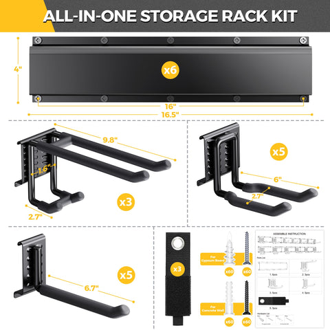 LBT easy wall-mount installation with level and drill required.