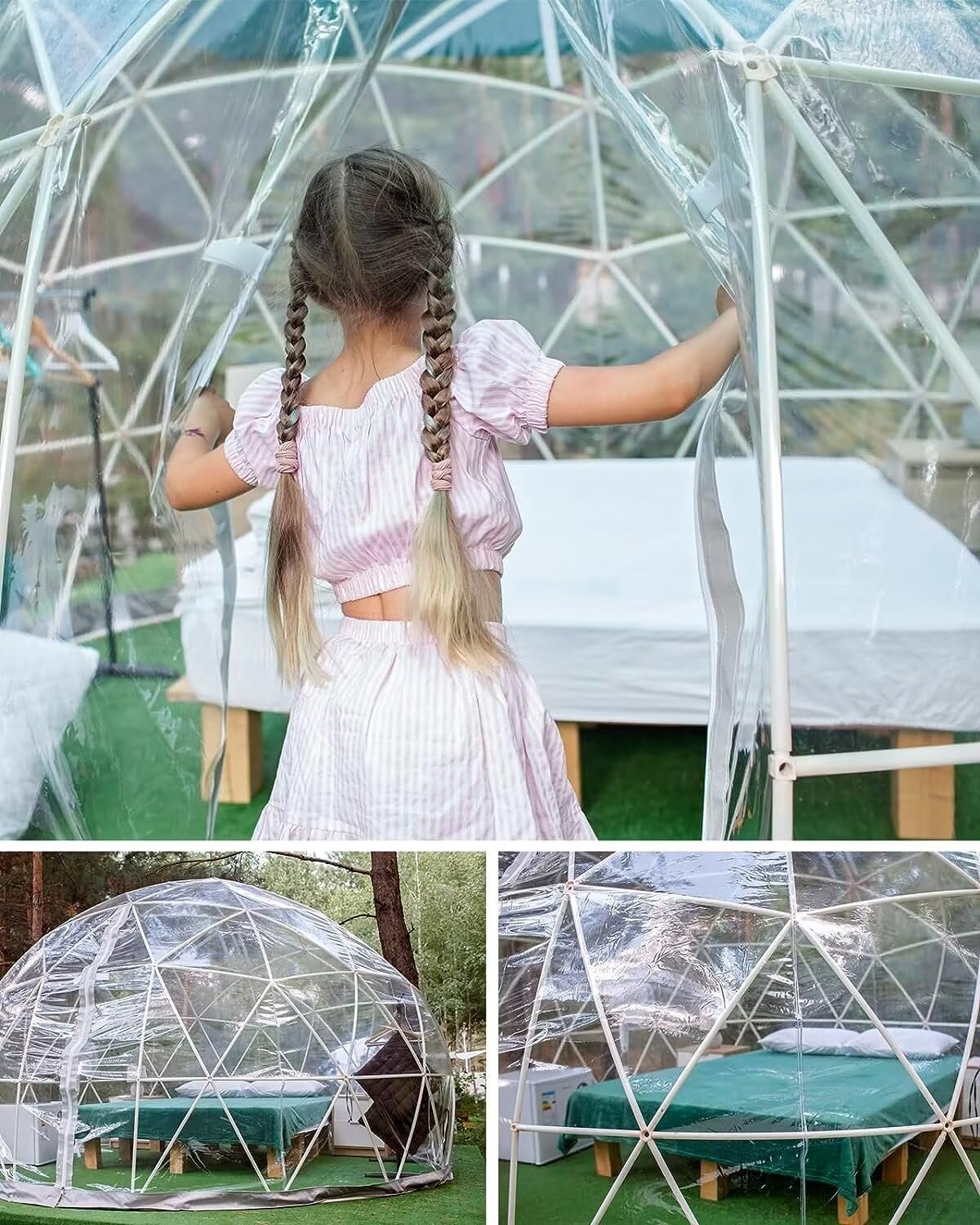 LCKFFYD Clear Tarp all-weather durability for patio and outdoor gear.