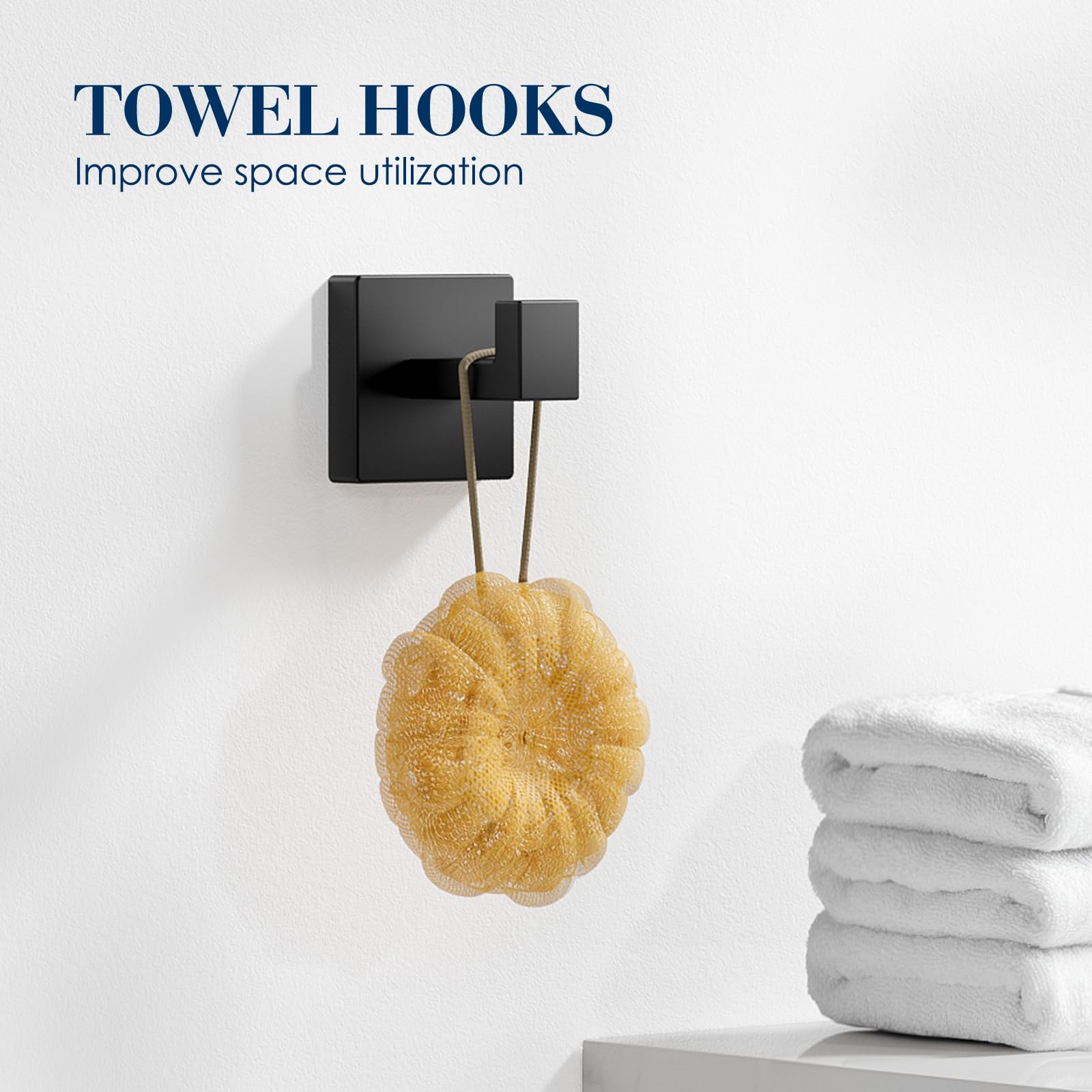 Lckppt premium matte black finish enhances bathroom aesthetics and durability.