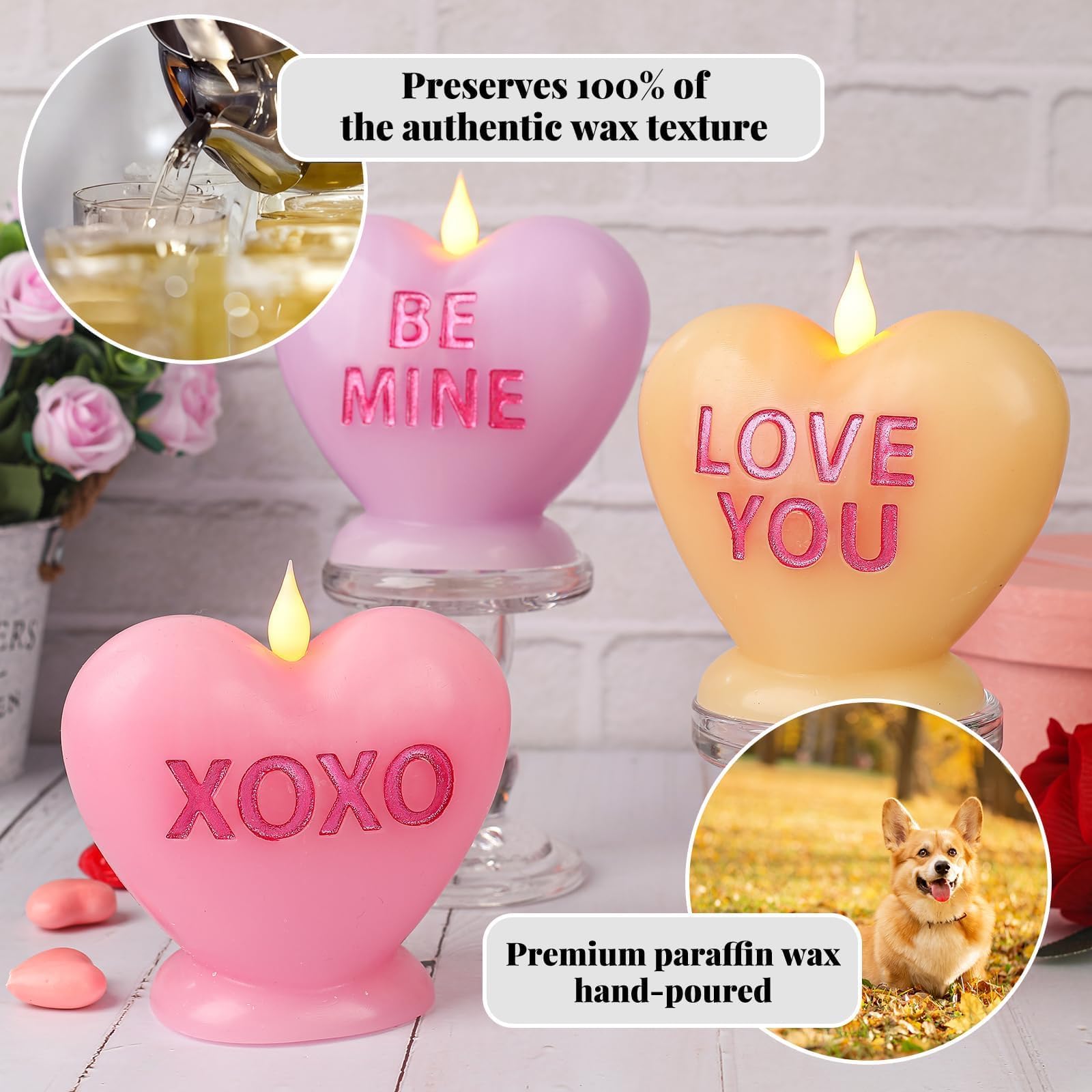 LCZLUMIPRO Battery-Operated Candles provide cordless decor for any space.