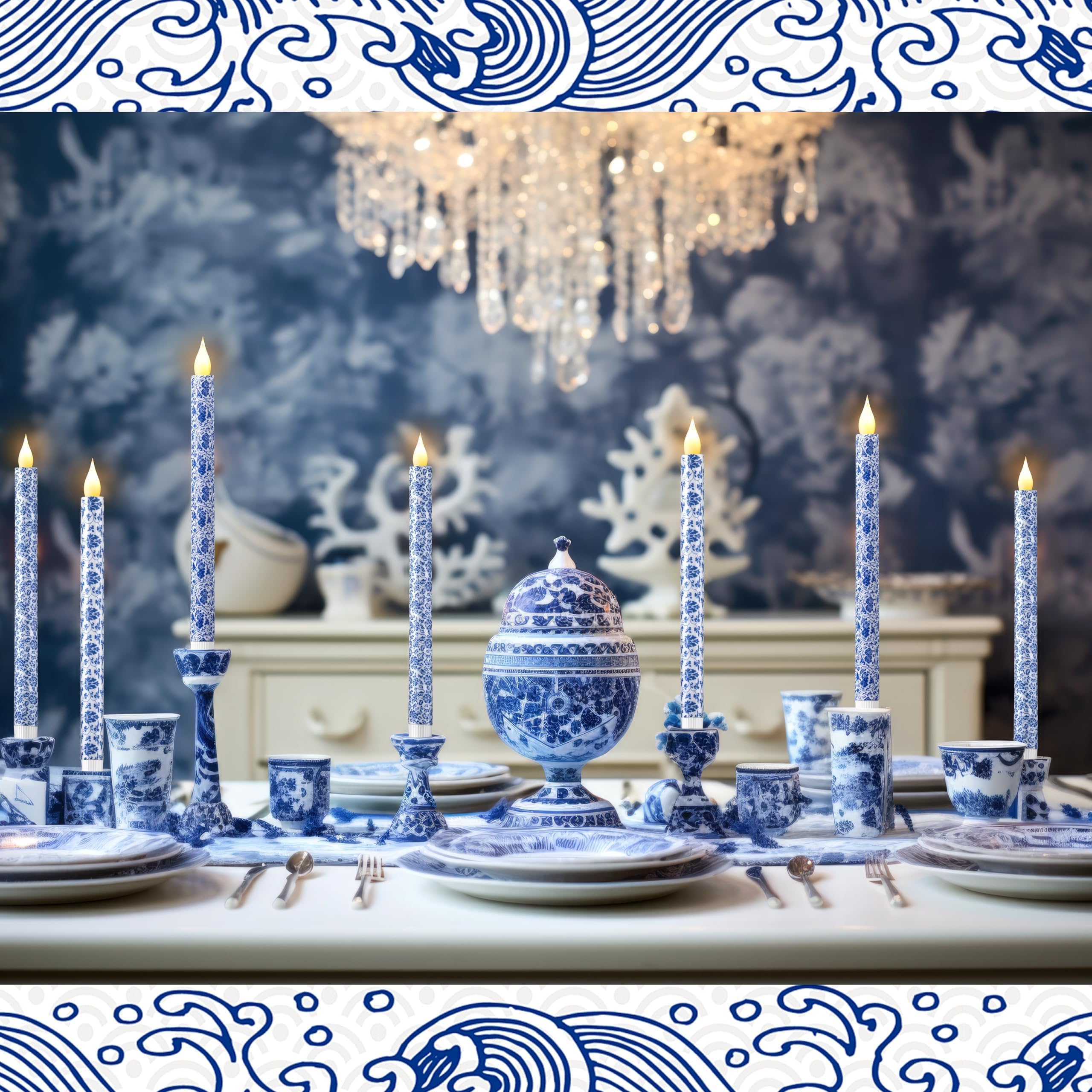 LCZLUMIPRO warm white LED glow enhances dining tables without wax mess.