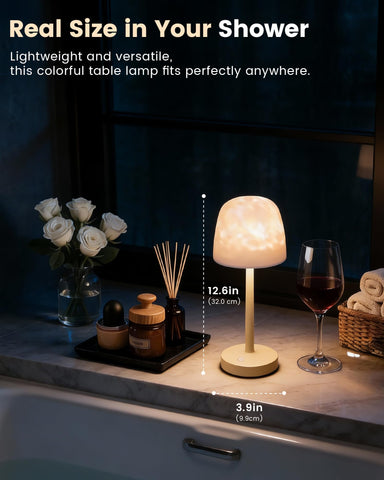 LCZYUYU 5000mAh battery provides cordless lighting for hours