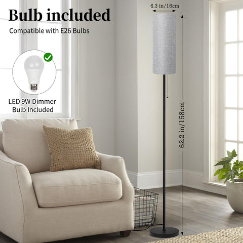 Ldeco floor lamp with adjustable color temperature chain switch