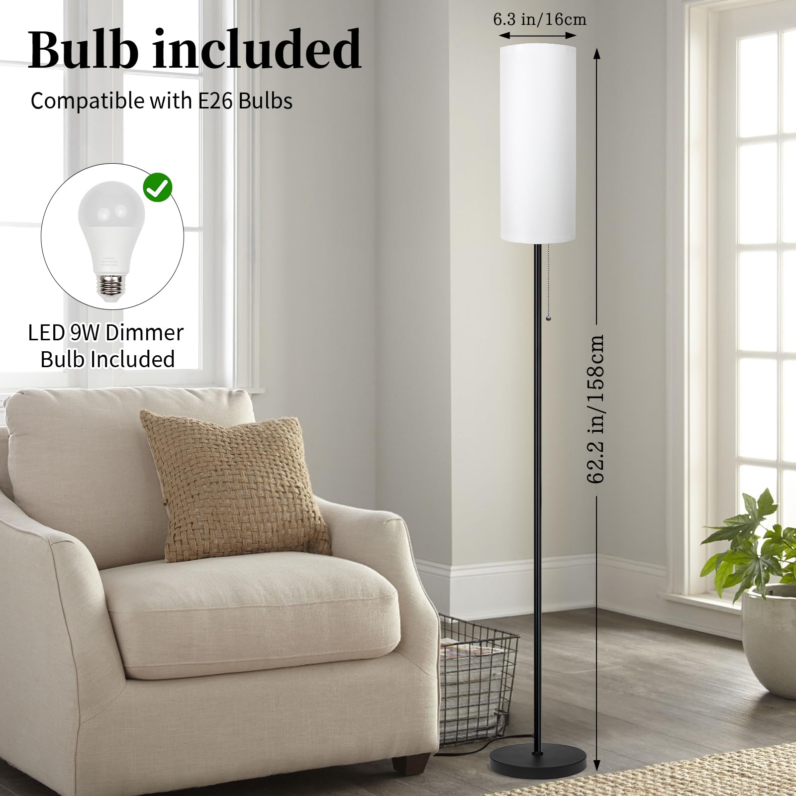 Ldeco kids room lamp with stable base for safe play.